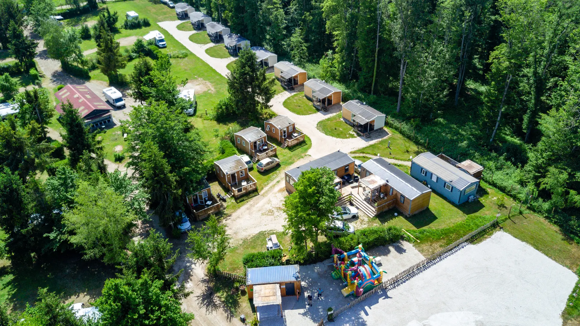 CAMPING DE LA PLAGE VU DU CIEL