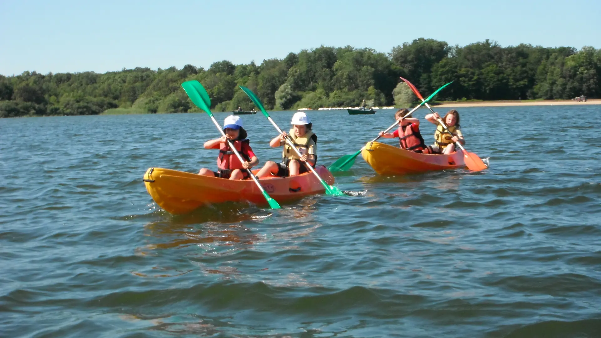 Ligue de l'Enseignement - Séance Kayak - Lac du Der