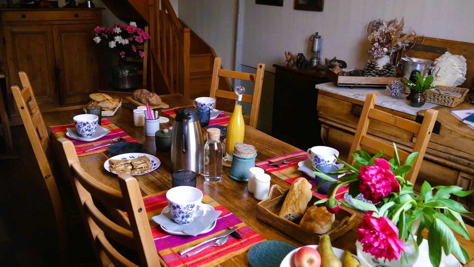 La Maison de Marie - Droyes - Lac du Der en Champagne - le petit déjeuner