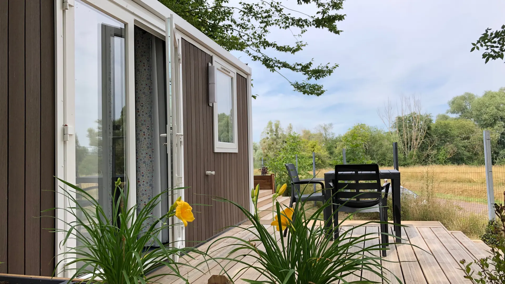 Mobil-home 2 personnes 1 chambre - Terrasse