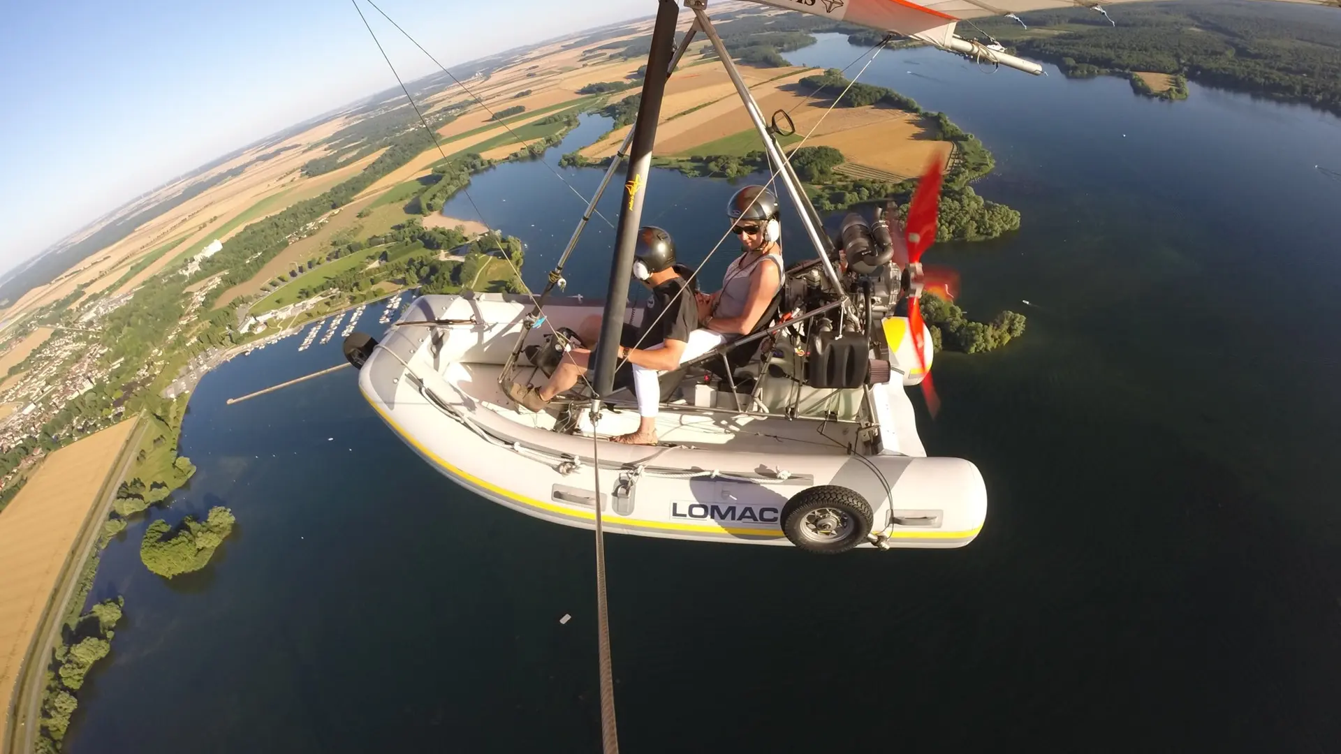 hydro-ULM sur le Lac Amance