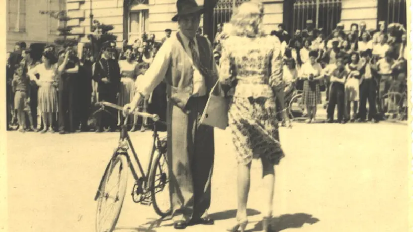 Jean Gabin et Marlène Dietrich à St-Dizier - Film Martin Roumagnac