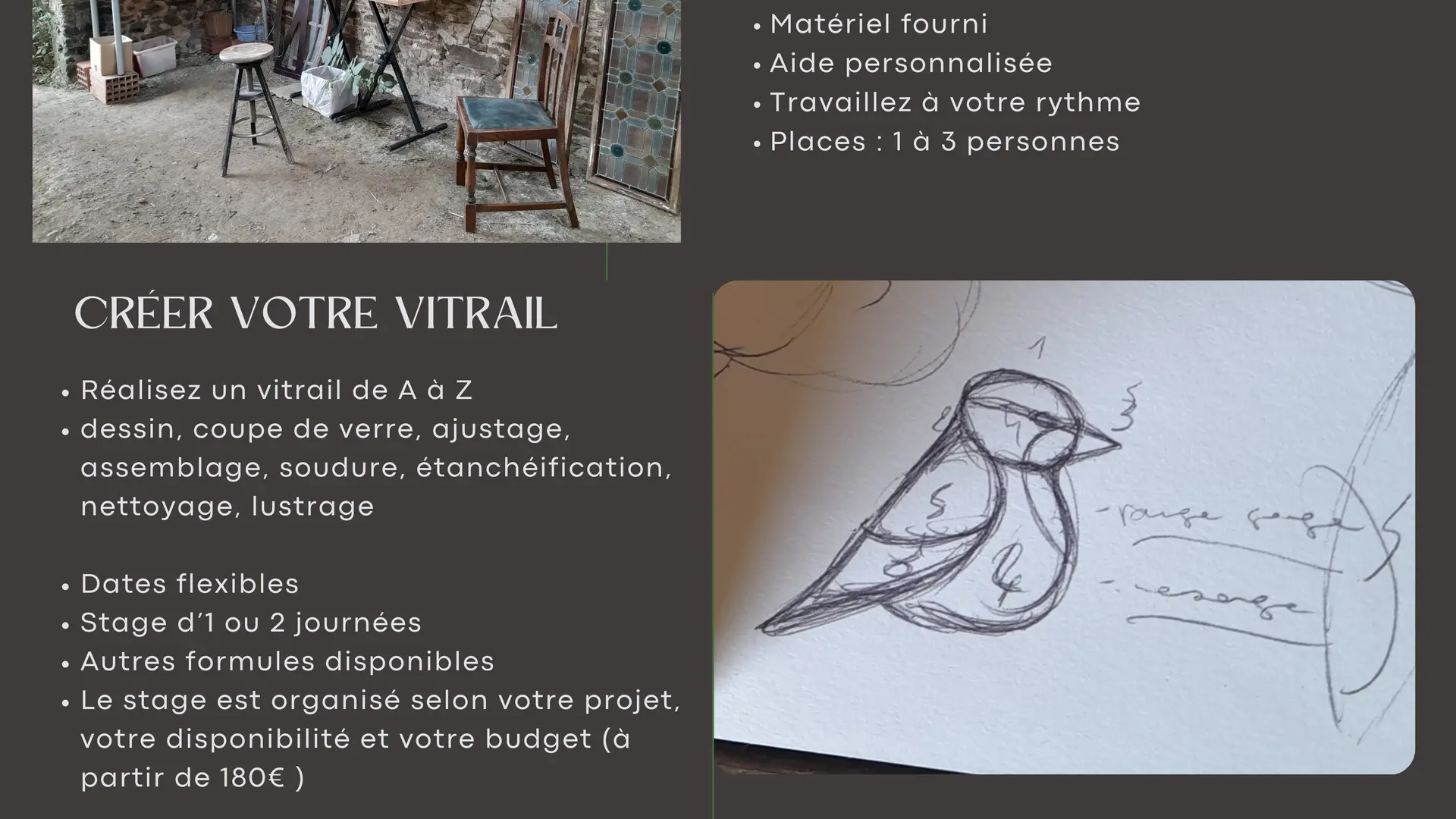 Stage d'initiation au Vitrail - Bazougers