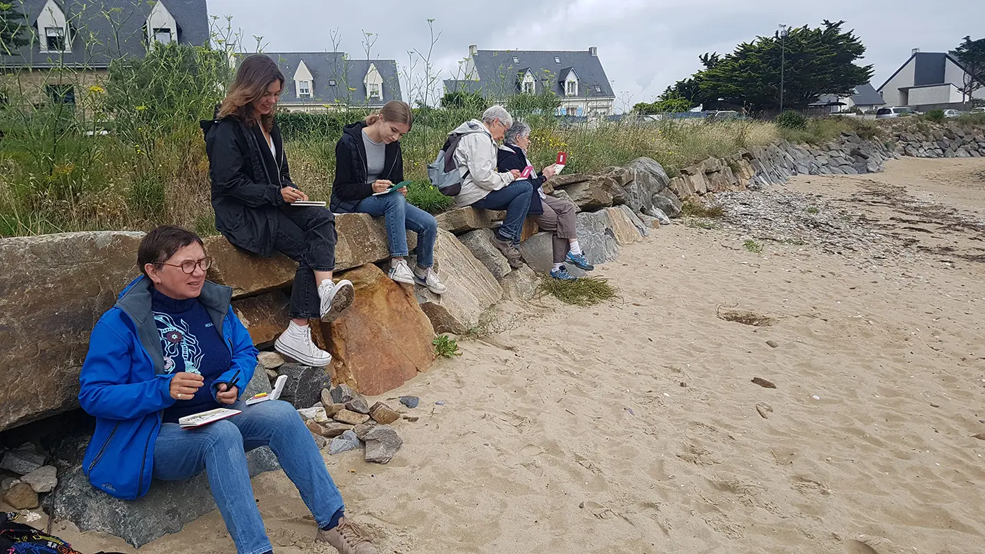 La baie s'offre à nous et les compositions se dévoilent.