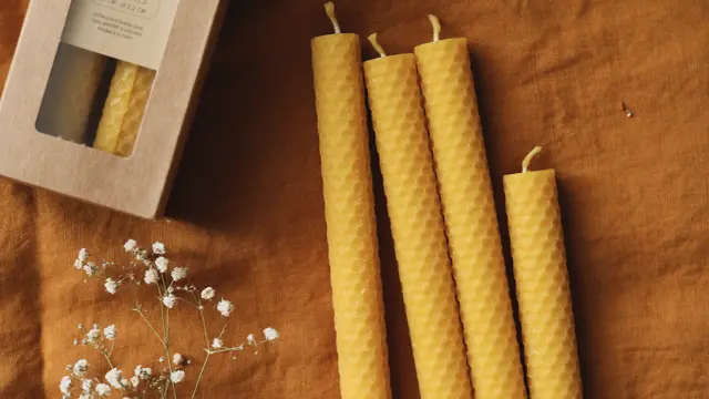 Chandelle roulée à la main