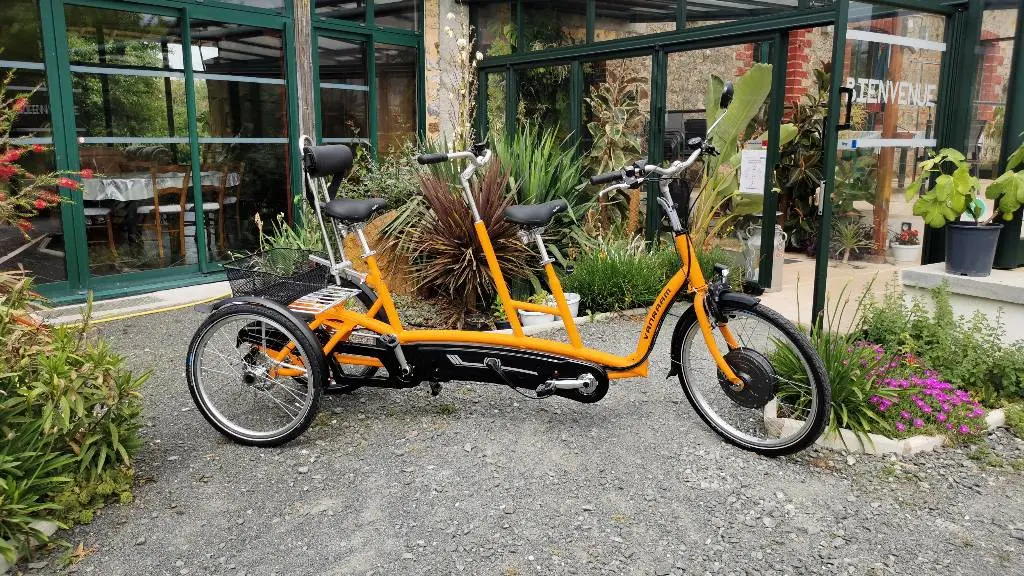 Tandem tricycle adulte Twinny Plus® avec assistance électrique