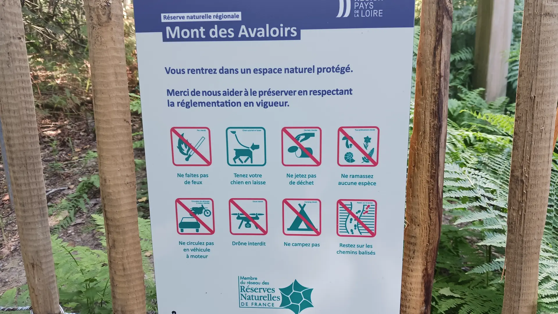 Vous entrez dans un espace naturel protégé