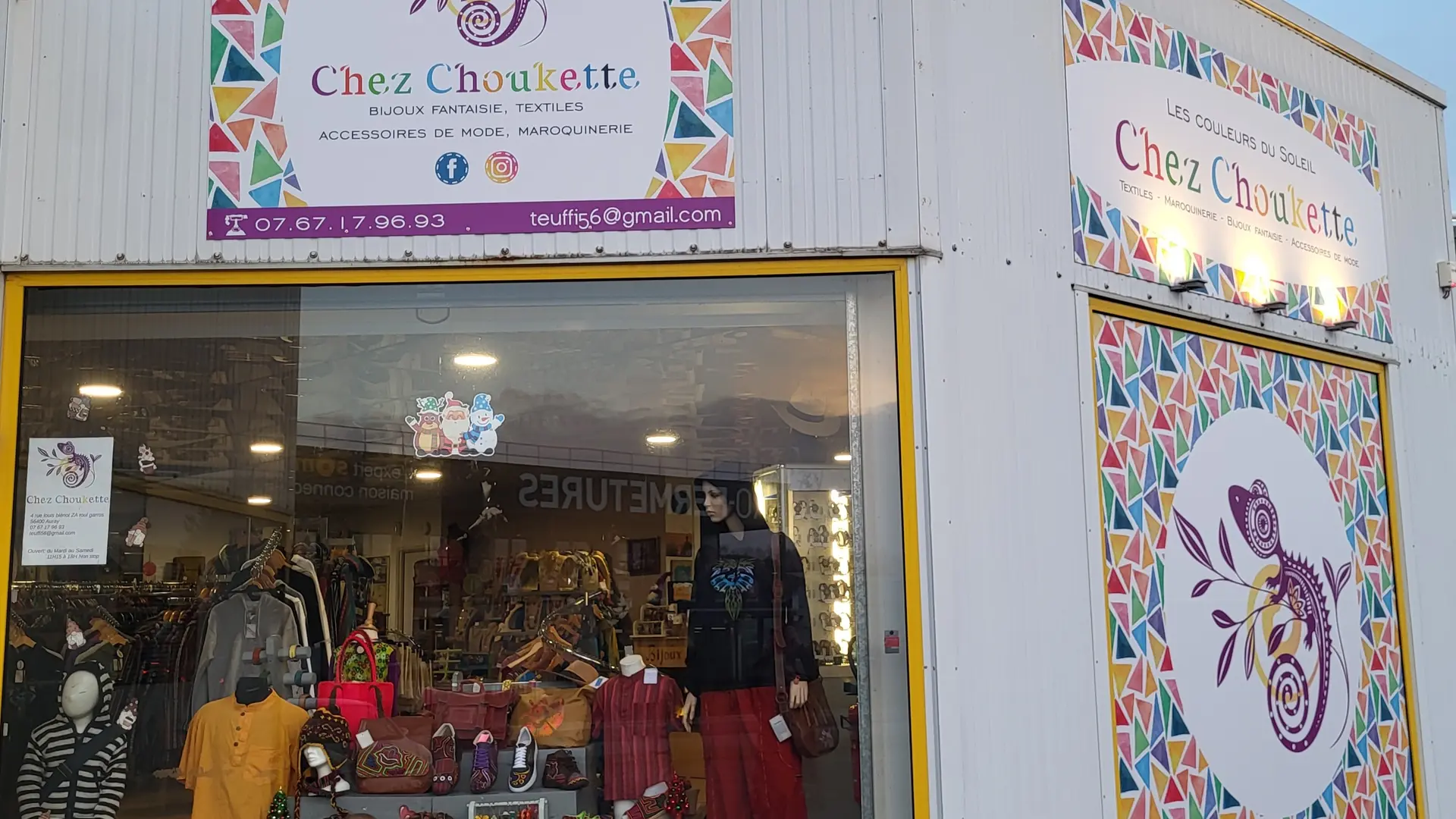 Devanture du magasin-atelier Chez Choukette