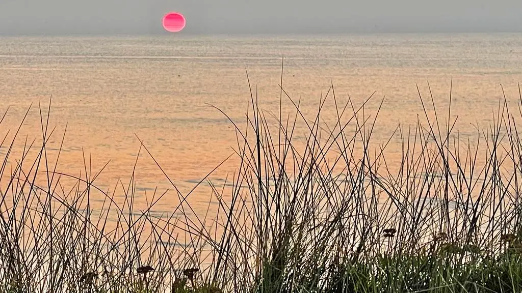 couche de soleil à Guidel plage