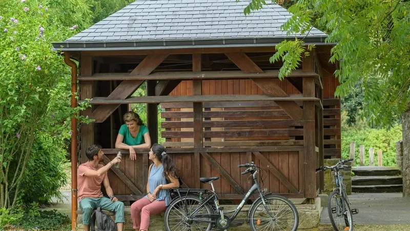 En pause sur la Voie Verte