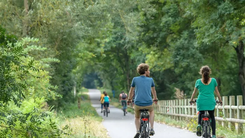 En vélo sur la Voie Verte