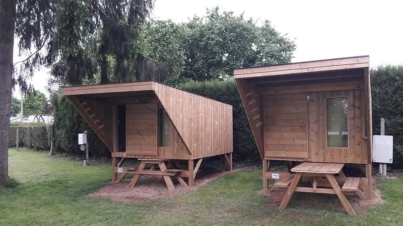 cabane de randonneur - camping du lac - Taupont - Brocéliande - Morbihan