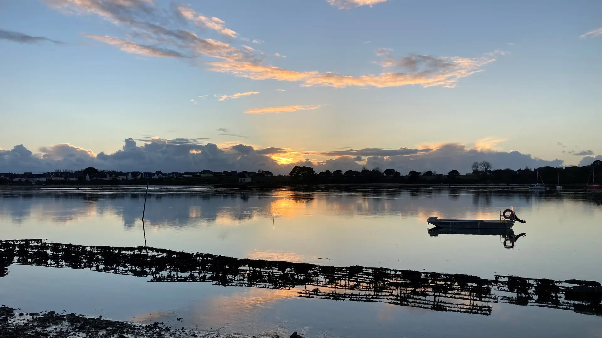 Belz - Larmor Ostrea - Coucher de soleil