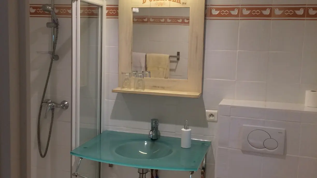 salle d'eau chambre d'hôtes Le clos st aubin à Carnac