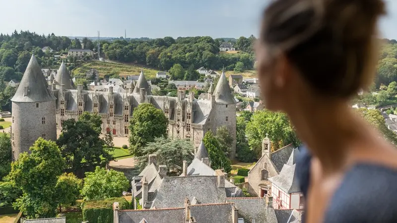 Josselin vue d'en haut