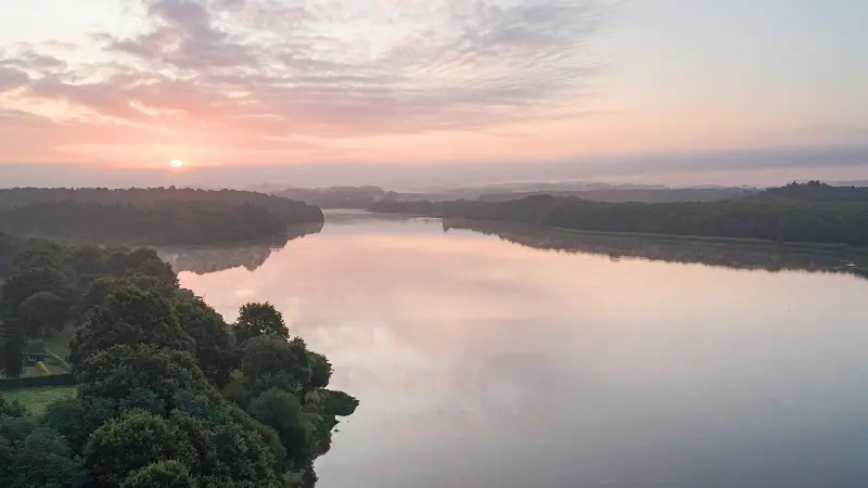 Lac au Duc - aurore - Ploërmel - Brocéliande - Bretagne