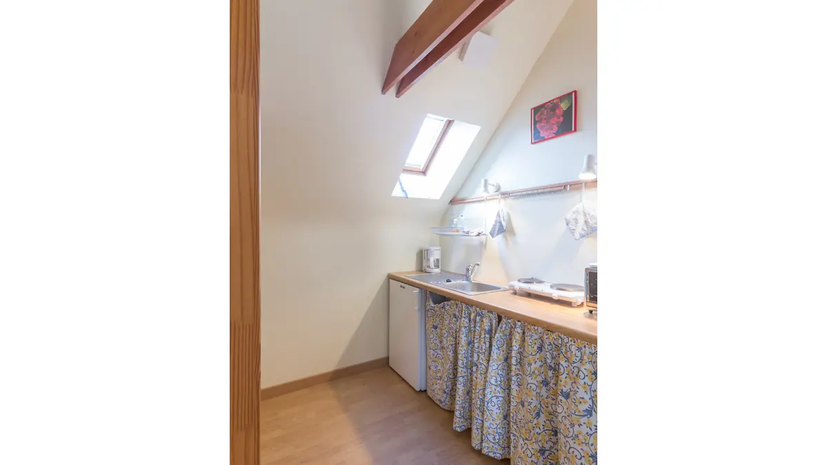Location vacances_Gîtes du Rhun_Bidens_kitchenette_Pluméliau-Bieuzy©Gîtes de France Morbihan