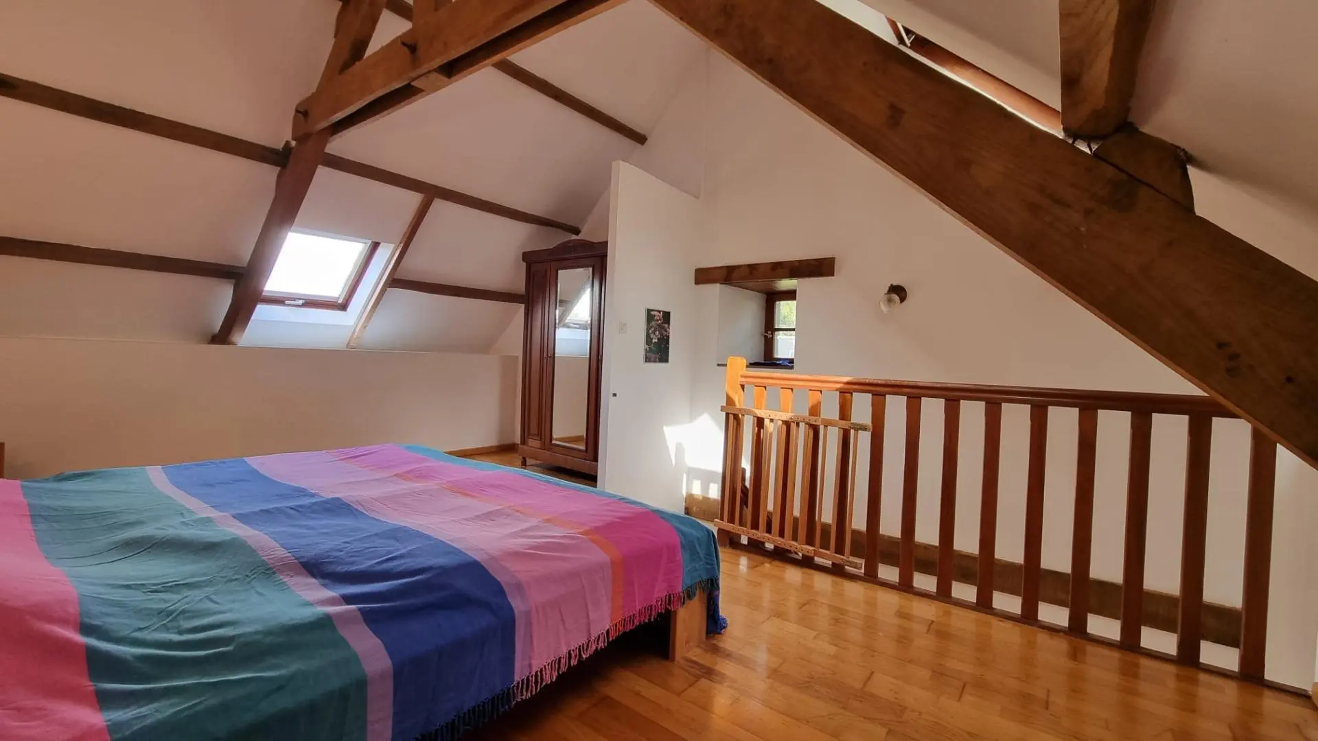 Location vacances_Gîtes du Rhun_Fuschia_chambre1_Pluméliau-Bieuzy©Gîtes de France Morbihan