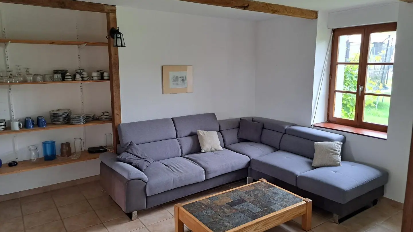 Location vacances_Gîtes du Rhun_Paeonia_salon_Pluméliau-Bieuzy©Gîtes de France Morbihan