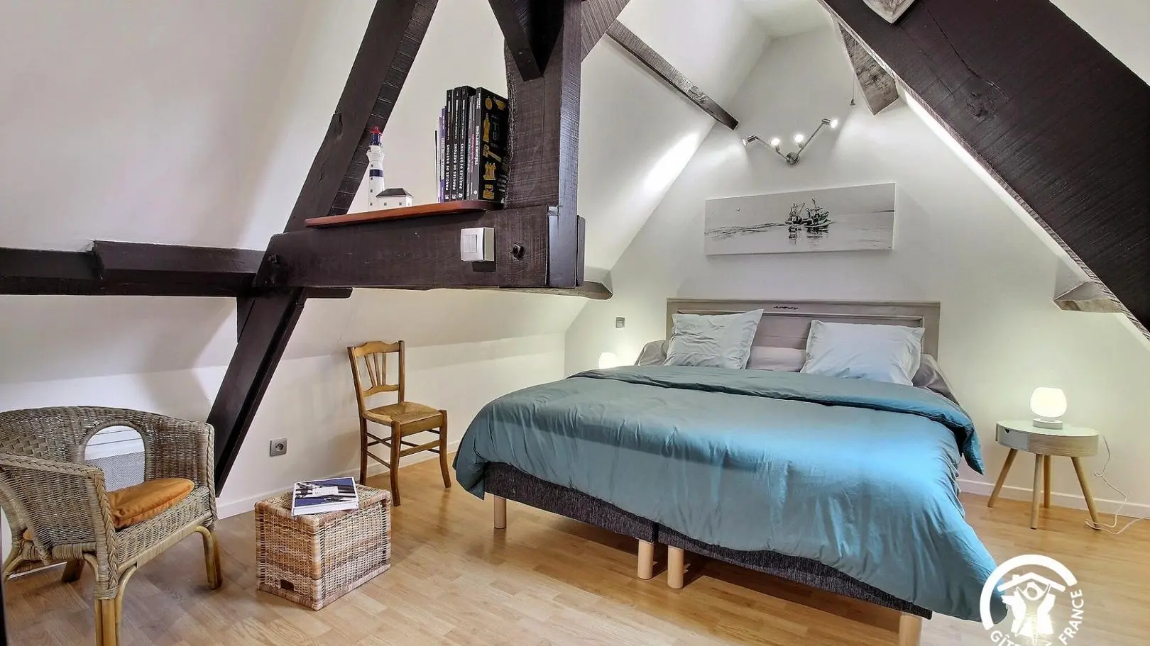 Location vacances_gîte Gwenlo_chambre_Saint-Barthélemy_Vallée du Blavet©Gîtes de France