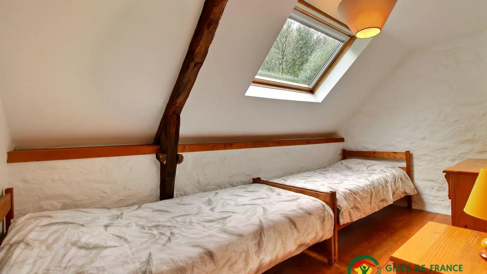 Location vacances_gîtes de Kerabellec_Alouette_chambre4_Baud_Vallée du Blavet©Gîtes de France