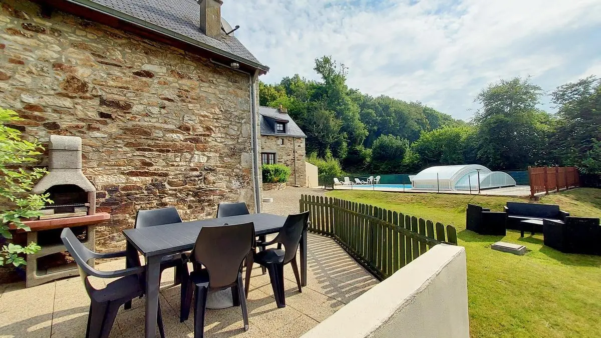 Location vacances_gîtes de Kerabellec_Faisan_Terrasse_Baud_Vallée du Blavet©Gîtes de France