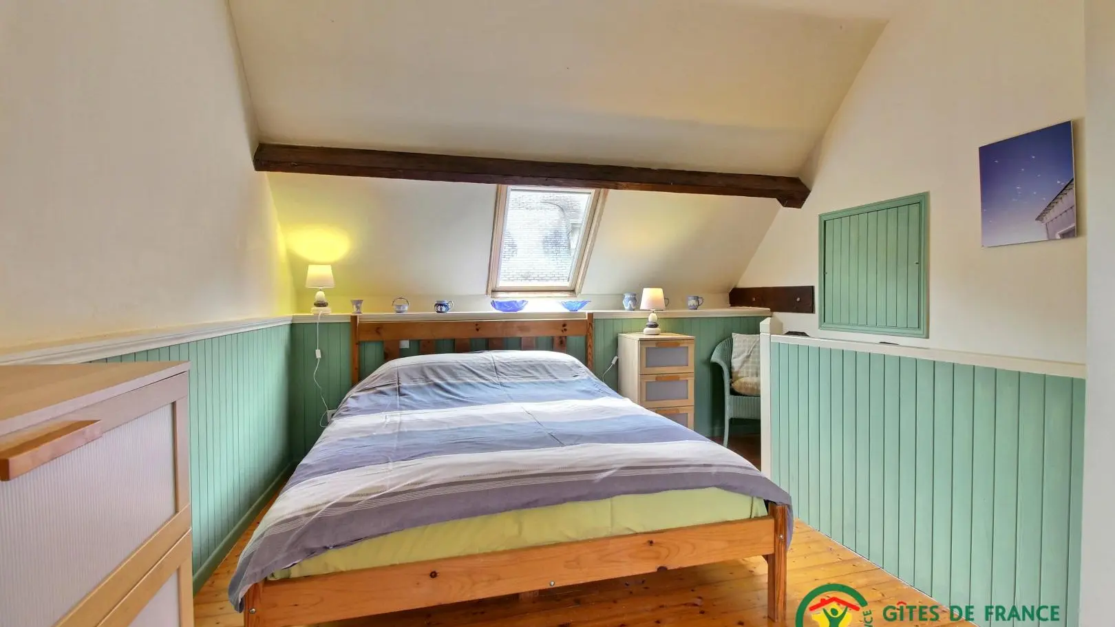 Location vacances_gîtes de Kerabellec_Faisan_chambre1_Baud_Vallée du Blavet©Gîtes de France