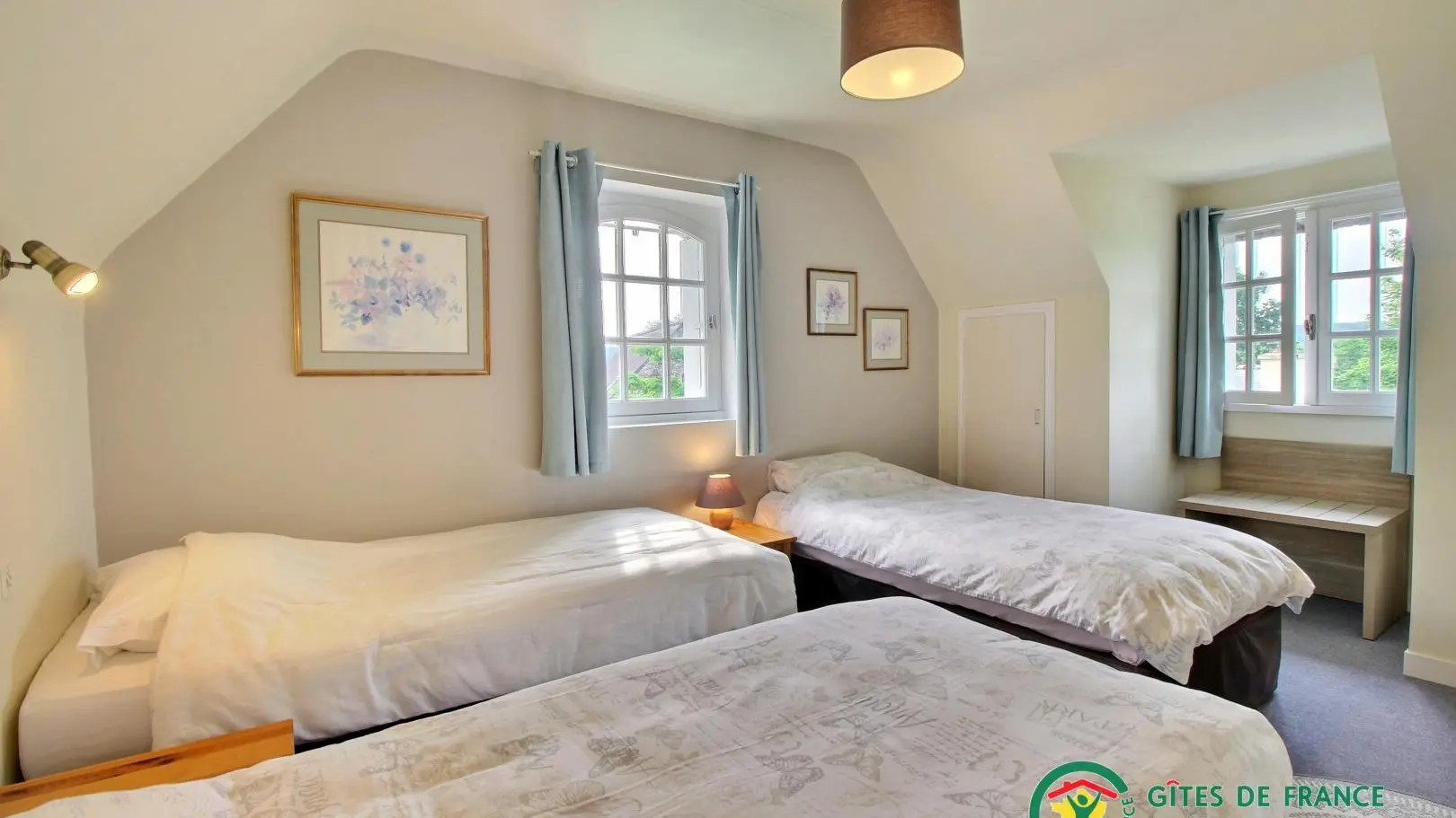 Location vacances_gîtes de Kerabellec_Pierrot_chambre2_Baud_Vallée du Blavet©Gîtes de France