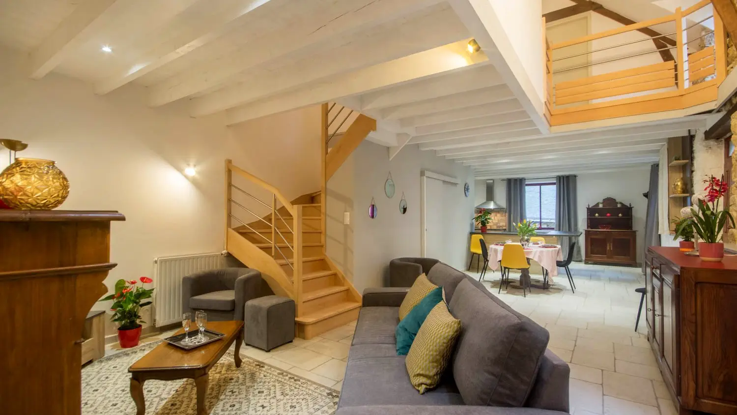 Location vacances_gîtes de Kernino_Léon_salon_Pluméliau-Bieuzy©Gîtes de France