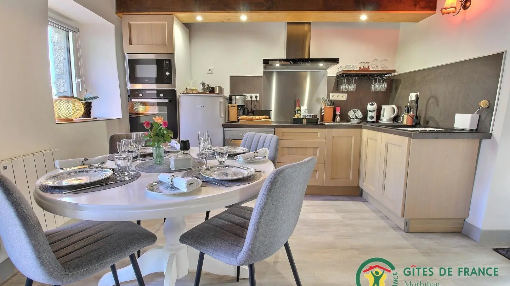 Location_La Maison du Puisatier_cuisine_Pluméliau-Bieuzy_Vallée du Blavet©Gîtes de France Morbihan