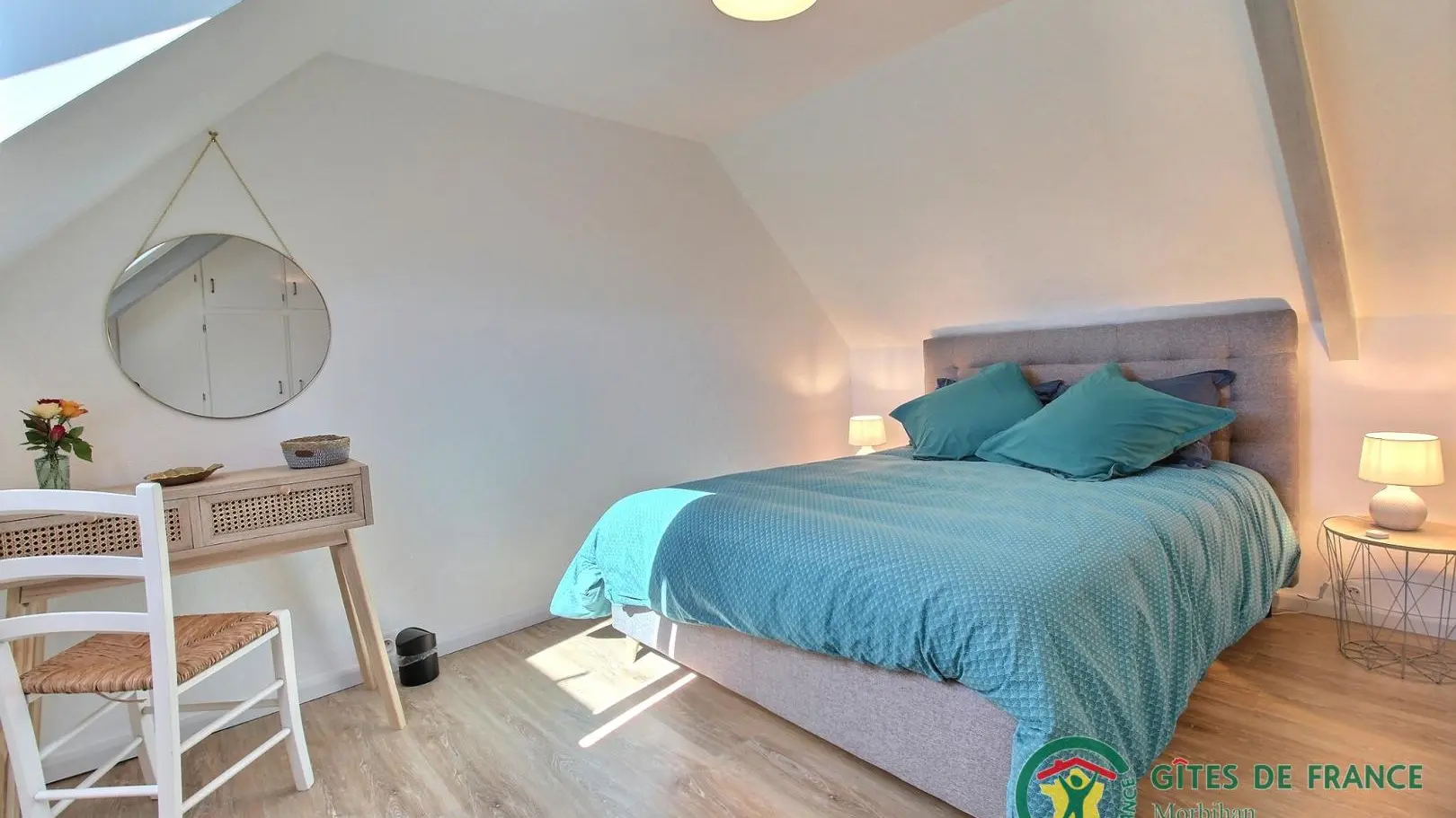 Location_La Maison du Puisatier_chambre1_Pluméliau-Bieuzy_Vallée du Blavet©Gîtes de France Morbihan