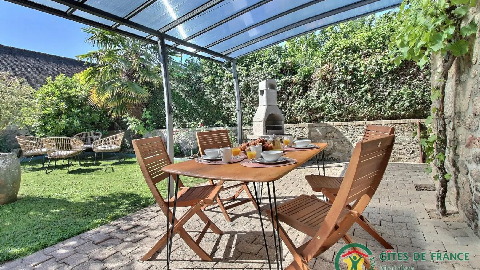 Location_La Maison du Puisatier_terrasse_Pluméliau-Bieuzy_Vallée du Blavet©Gîtes de France Morbihan