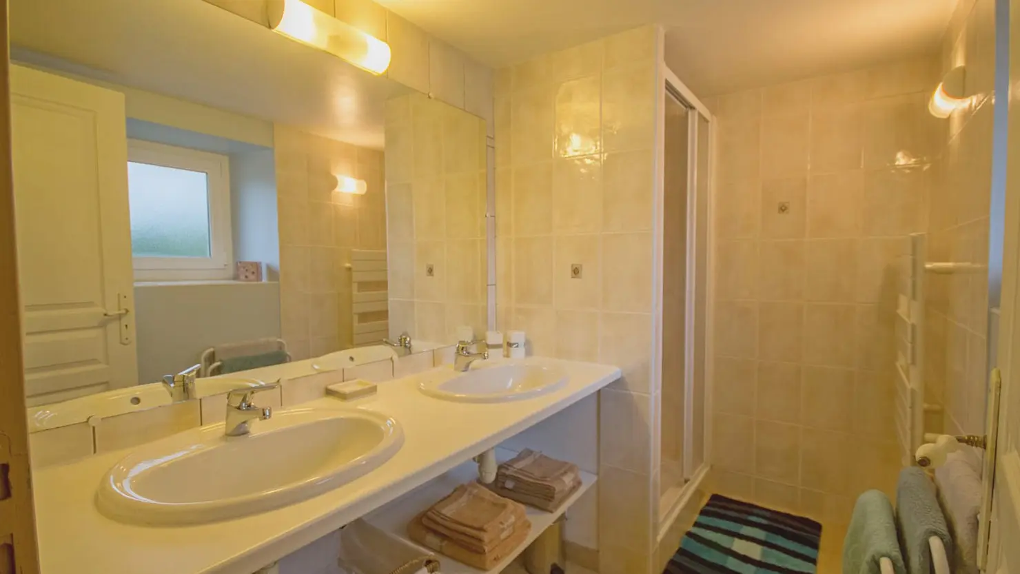 Location_Moulin de Kergouet_salle d'eau1_Pluméliau-Bieuzy_©Gîtes de France 56