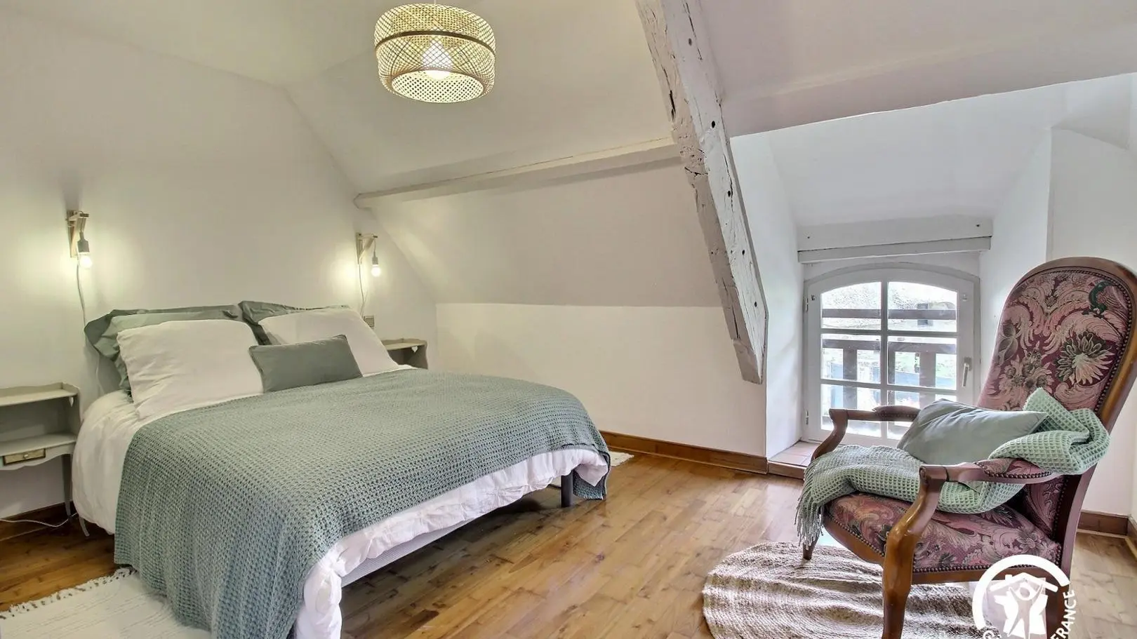 Location_gîte chaumière de Floranges_chambre3_La Chapelle-Neuve©GDF56