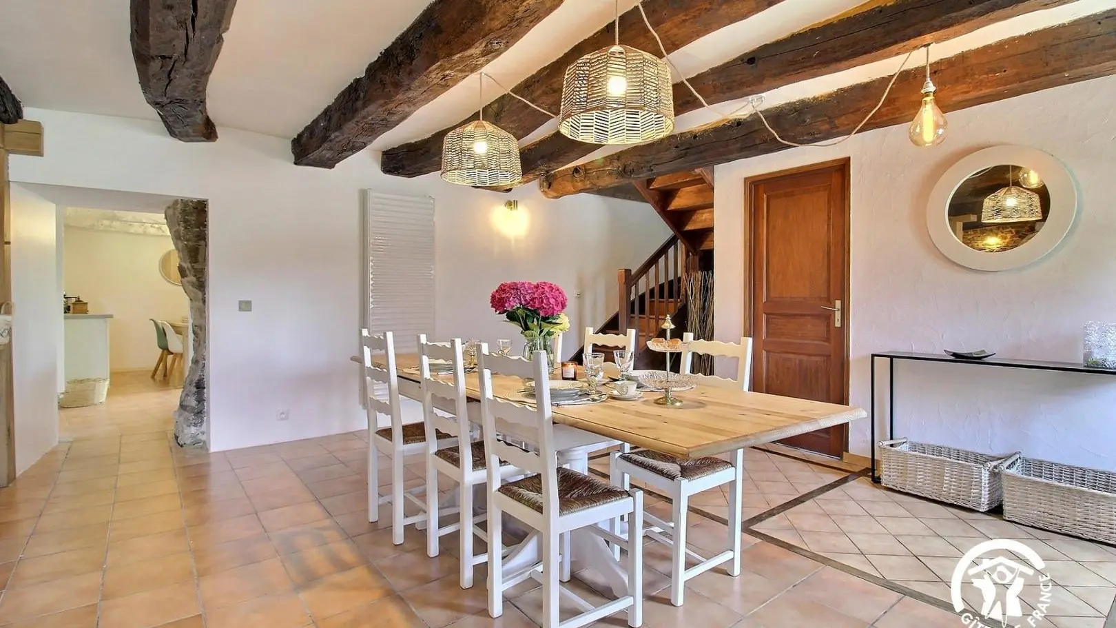 Location_gîte chaumière de Floranges_salle à manger_La Chapelle-Neuve©GDF56