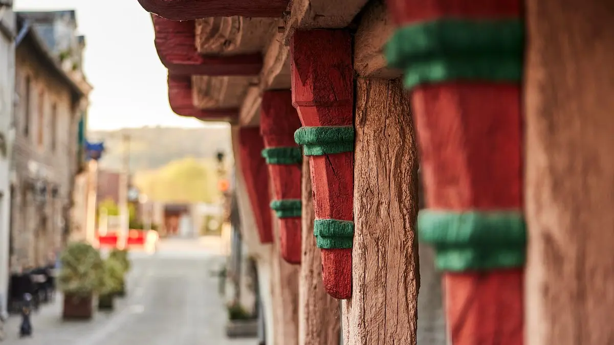 Malestroit_détail maison pans de bois_crédit Alexandre Lamoureux_validité 2031