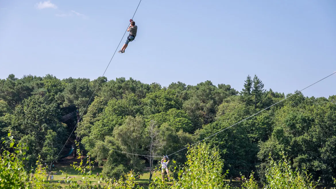 Base de loisirs Moulin Neuf Aventure - Tyrolienne