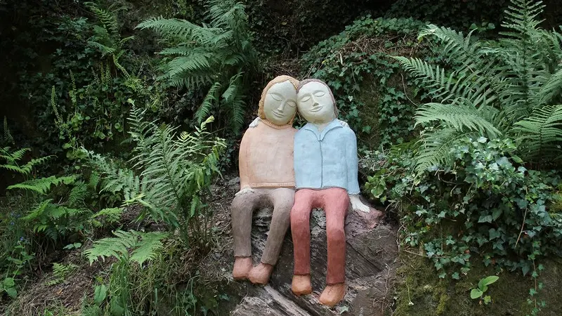 Parcours artistique land art - Bois d'Amour - Josselin - Morbihan - Bretagne