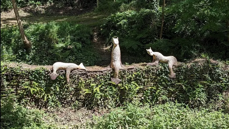 Parcours artistique land art - Bois d'Amour - Josselin - Morbihan - Bretagne