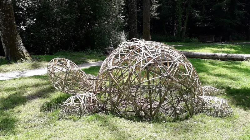 Parcours artistique land art - Bois d'Amour - Josselin - Morbihan - Bretagne