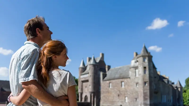 Chateau de Trécesson - visiteurs - Campénéac - Brocéliande - Bretagne