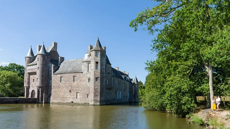 Chateau de Trécesson - vue - Campénéac - Brocéliande - Bretagne