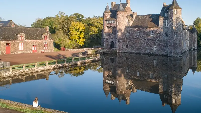 Chateau de Trécesson - façade - Campénéac - Brocéliande - Bretagne