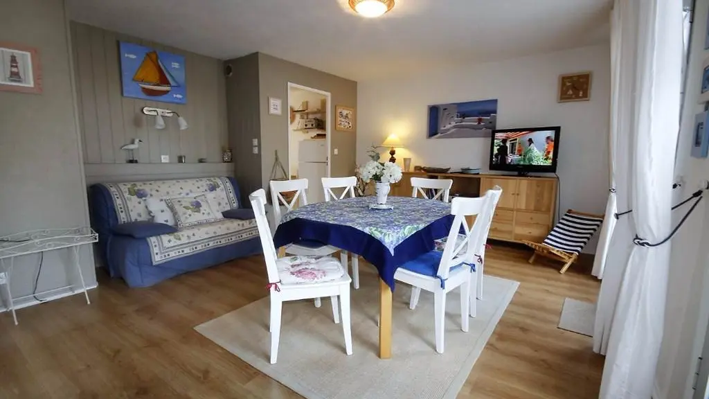 Clévacances - Meublé 56MS0229 - LES JARDINS DU CROUESTY ARZON Morbihan : Grand duplex de 66 m2, calme, lumineux et accueillant, port, océan, plages, golfe du Morbihan, thalasso........ - Arzon - Morbihan Bretagne Sud