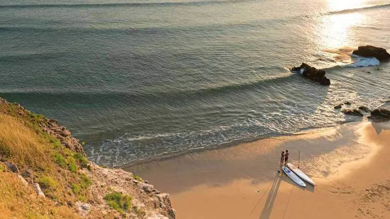 Côte sauvage Quiberon Morbihan Bretagne Sud -  bic sup