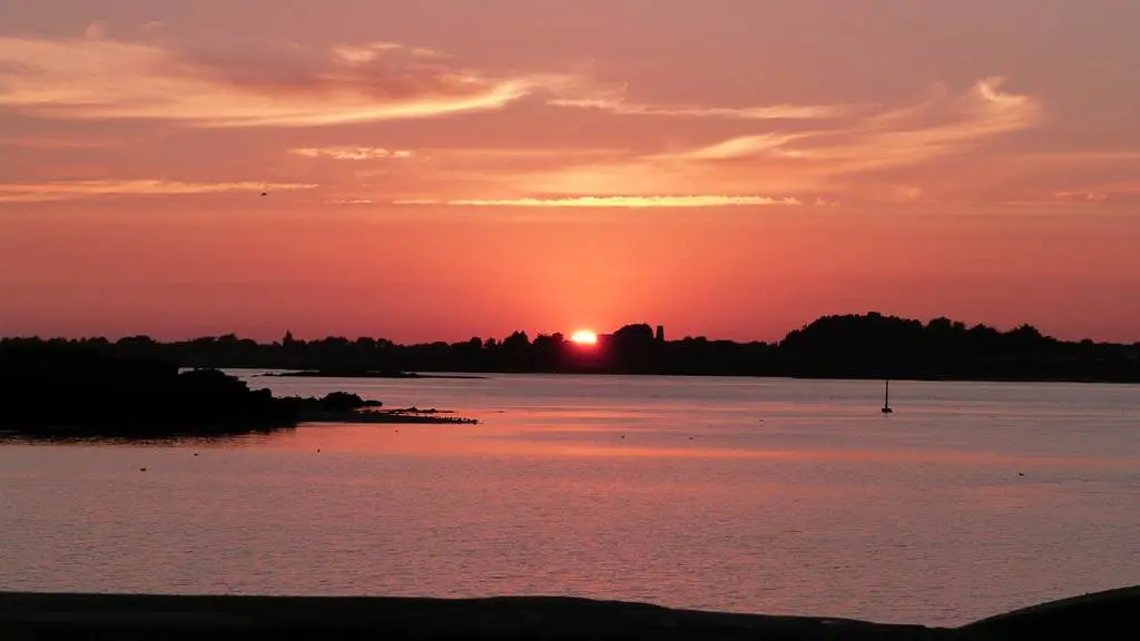 coucher de soleil à Billiers