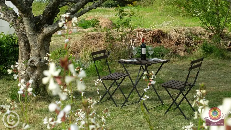 dîner sous le pommier