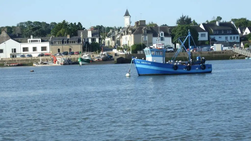 Vue du Port de Tréhiguier depuis la Vilaine