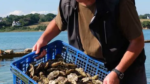 Ostréiculteur Jégat-Arradon-Golfe-du-Morbihan-Bretagne sud