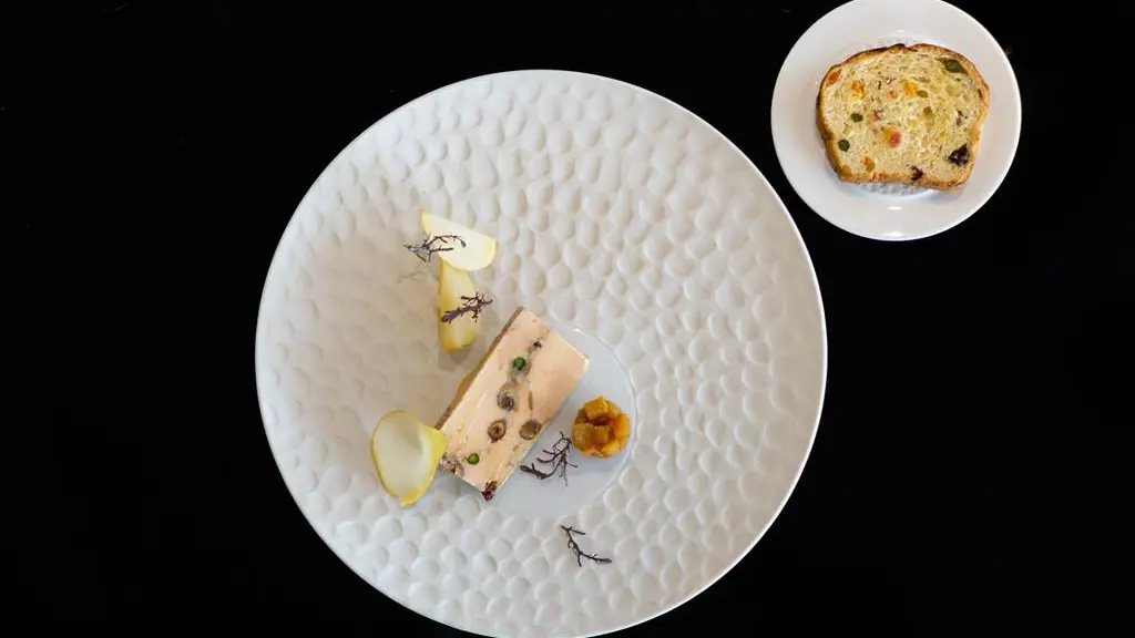 Nougat de foie gras Restaurant L'Eskell Le Diana Hotel et Spa Nuxe Carnac Morbihan Bretagne-Sud